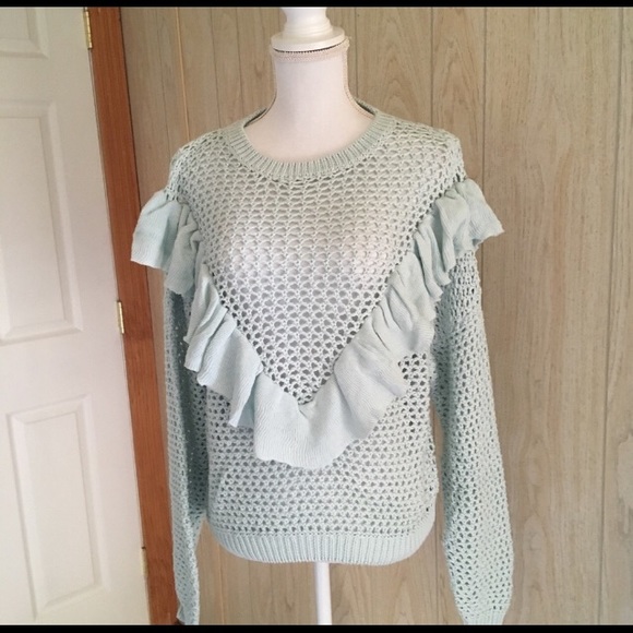Mint knit sweater - Picture 1 of 11